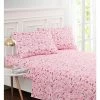 New ⌛ Pretty Mermaid 3-Piece Pink Microfiber Twin Sheet Set by Harper Lane 🤩