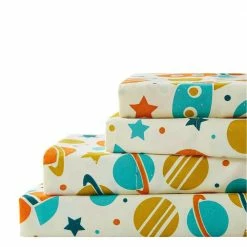 Wholesale 😉 Universe 4-Piece White Microfiber Full Sheet Set by Harper Lane ✔️