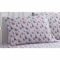 Cheap ❤️ Take Me To Paris 4-Piece White Microfiber Full Sheet Set by Harper Lane 🧨 -Harper Lane Sales harper lane sheet sets 15895 4f 1000