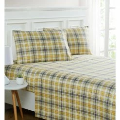 Wholesale 👍 Harvest Plaid 3-Piece White Microfiber Twin Sheet Set by Harper Lane ✨