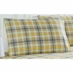 Buy ⭐ Harvest Plaid 4-Piece Yellow Microfiber Full Sheet Set by Harper Lane 💯 -Harper Lane Sales harper lane sheet sets 15919 4f 1000