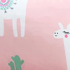 Discount 😉 Cool Llama 4-Piece Pink Microfiber Full Sheet Set by Harper Lane ⭐ -Harper Lane Sales harper lane sheet sets 16724 1f 1000
