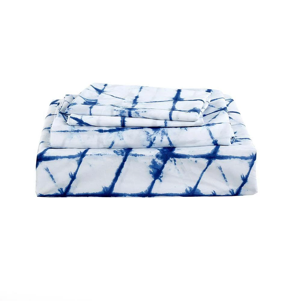Cheap ๐ Roxanne Tie Dye 4-piece Microfiber Blue Queen Sheet Set by Harper Lane ๐ 3 Cheap ๐ Roxanne Tie Dye 4-piece Microfiber Blue Queen Sheet Set by Harper Lane ๐ - Image 3