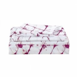Budget 🌟 Roxanne Tie Dye 4-piece Microfiber Purple King Sheet Set by Harper Lane ✔️ -Harper Lane Sales harper lane sheet sets 17204 4f 1000