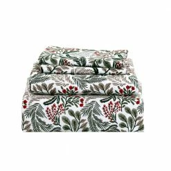 Hot Sale 🌟 Pine Flower 4-piece Microfiber White King Sheet Set by Harper Lane 🤩 -Harper Lane Sales harper lane sheet sets 17229 4f 1000