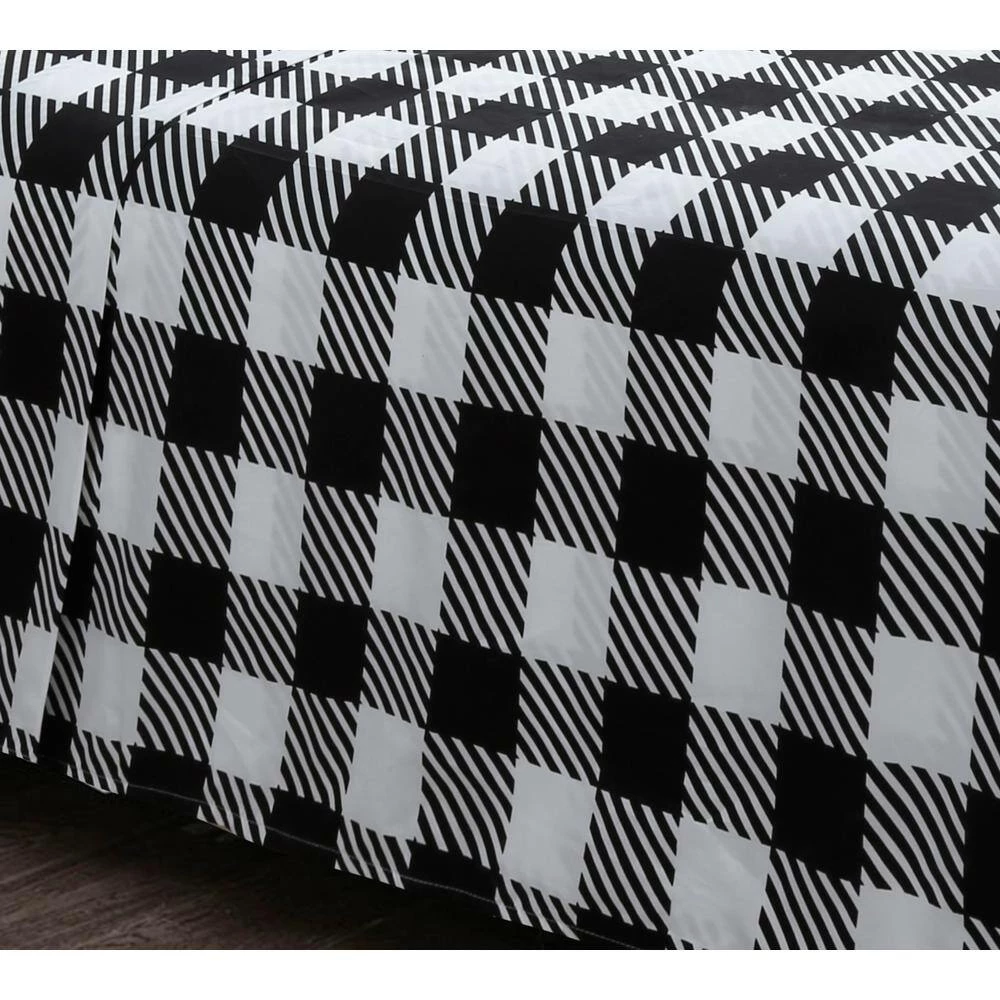 Cheap ๐ฏ Ebony Plaid 4-piece Microfiber White Full Sheet Set by Harper Lane ๐ 2 Cheap ๐ฏ Ebony Plaid 4-piece Microfiber White Full Sheet Set by Harper Lane ๐ - Image 2