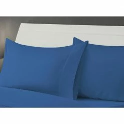 Flash Sale 🎉 Monroe Solid 4-Piece Microfiber Blue King Sheet Set by Harper Lane 🧨 -Harper Lane Sales harper lane sheet sets 17613 4f 1000
