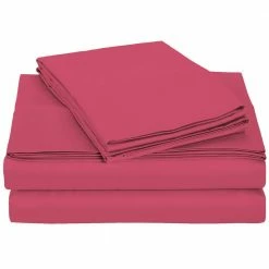 Best Pirce ๐ Monroe Solid 3-Piece Microfiber Raspberry Twin Sheet Set by Harper Lane ๐ฏ