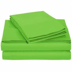 Wholesale ๐ Monroe Solid 3-Piece Lime Microfiber Twin Sheet Set by Harper Lane ๐