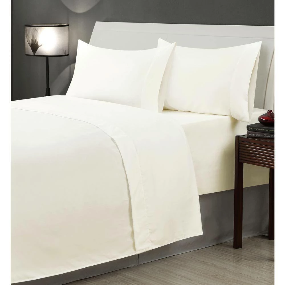Discount ๐ Monroe Solid 4-Piece Microfiber White King Sheet Set by Harper Lane ๐ฅ 2 Discount ๐ Monroe Solid 4-Piece Microfiber White King Sheet Set by Harper Lane ๐ฅ - Image 2