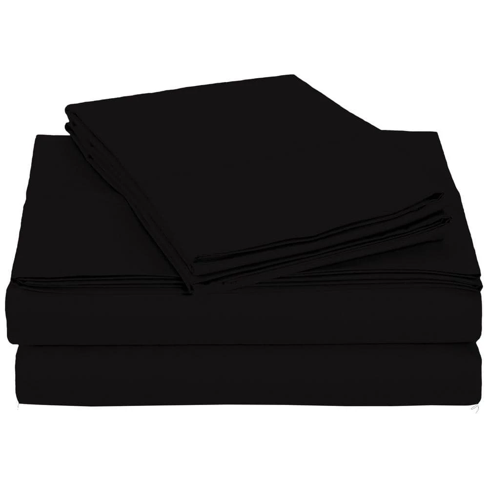 Discount ๐ Monroe Solid 4-Piece Microfiber Black Full Sheet Set by Harper Lane ๐ฅ 1 Discount ๐ Monroe Solid 4-Piece Microfiber Black Full Sheet Set by Harper Lane ๐ฅ