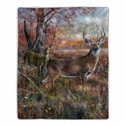 Cheap 💯 Deer Print Sherpa Fleece Blanket by Lavish Home 🤩 -Harper Lane Sales lavish home bed blankets 64 deer 4f 1000