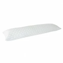 Cheapest 🔥 White Hypoallergenic Memory Foam Body Pillow with Removable Cooling Relief Cover by Lavish Home ✨