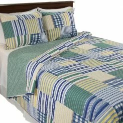 Buy 🌟 Lynsey 3-Piece Yellow Queen Quilt Set by Lavish Home ⌛ -Harper Lane Sales lavish home bedding sets 66 10044 fq 4f 1000