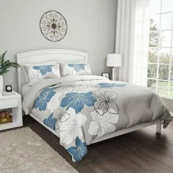 Brand new 🔔 3-Piece Enchanted Floral Design King Hypoallergenic Comforter Set by Lavish Home 😍 -Harper Lane Sales lavish home bedding sets 66hd c002k 40 1000