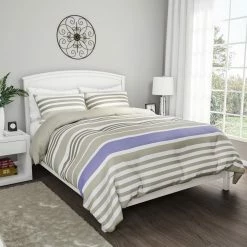 New 🎉 3-Piece Lavender and Sand Queen Comforter Set by Lavish Home 🧨 -Harper Lane Sales lavish home bedding sets 66hd c006fq a0 1000