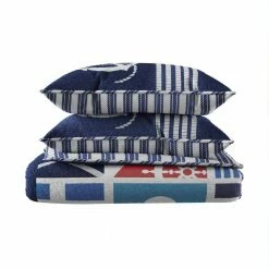 Flash Sale 🎁 3-Piece Mariner Design Full/Queen Hypoallergenic Quilt Bedspread Set by Lavish Home ⭐ -Harper Lane Sales lavish home bedding sets 66hd q003fq 4f 1000