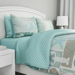 Budget 🔔 3-Piece Harbor Town Veranda Full/Queen Hypoallergenic Quilt Bedspread Set by Lavish Home 😍 -Harper Lane Sales lavish home bedding sets 66hd q004fq 1f 1000