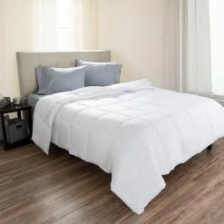 Flash Sale 🔥 All Season Year Round Warmth White Full/Queen Down Alternative Comforter by Lavish Home 🛒 -Harper Lane Sales lavish home comforters hw8804003 31 1000