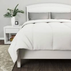 Budget ❤️ All Season Year Round Warmth White King Down Alternative Comforter by Lavish Home 👏 -Harper Lane Sales lavish home comforters m882000 44 1000