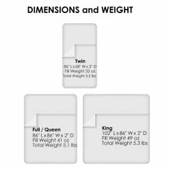 Budget ❤️ All Season Year Round Warmth White King Down Alternative Comforter by Lavish Home 👏 -Harper Lane Sales lavish home comforters m882000 4f 1000