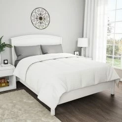 Budget ❤️ All Season Year Round Warmth White King Down Alternative Comforter by Lavish Home 👏