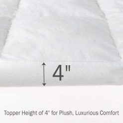 New 🔥 King Size 4 in. H Down and Duck Feather Mattress Topper by Lavish Home ✨ -Harper Lane Sales lavish home mattress toppers 64 18 k 1f 1000