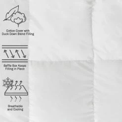 New 🔥 King Size 4 in. H Down and Duck Feather Mattress Topper by Lavish Home ✨ -Harper Lane Sales lavish home mattress toppers 64 18 k 4f 1000