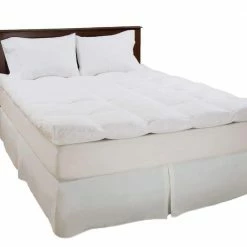 New ๐ฅ King Size 4 in. H Down and Duck Feather Mattress Topper by Lavish Home โจ