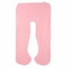 Budget 😍 Pink U-Shaped Full Body Cotton Jersey Pillowcase by Lavish Home 😍