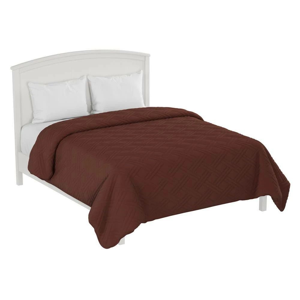 Best deal ๐ Solid Chocolate Twin Bed Quilt by Lavish Home ๐ 7 Best deal ๐ Solid Chocolate Twin Bed Quilt by Lavish Home ๐ - Image 7