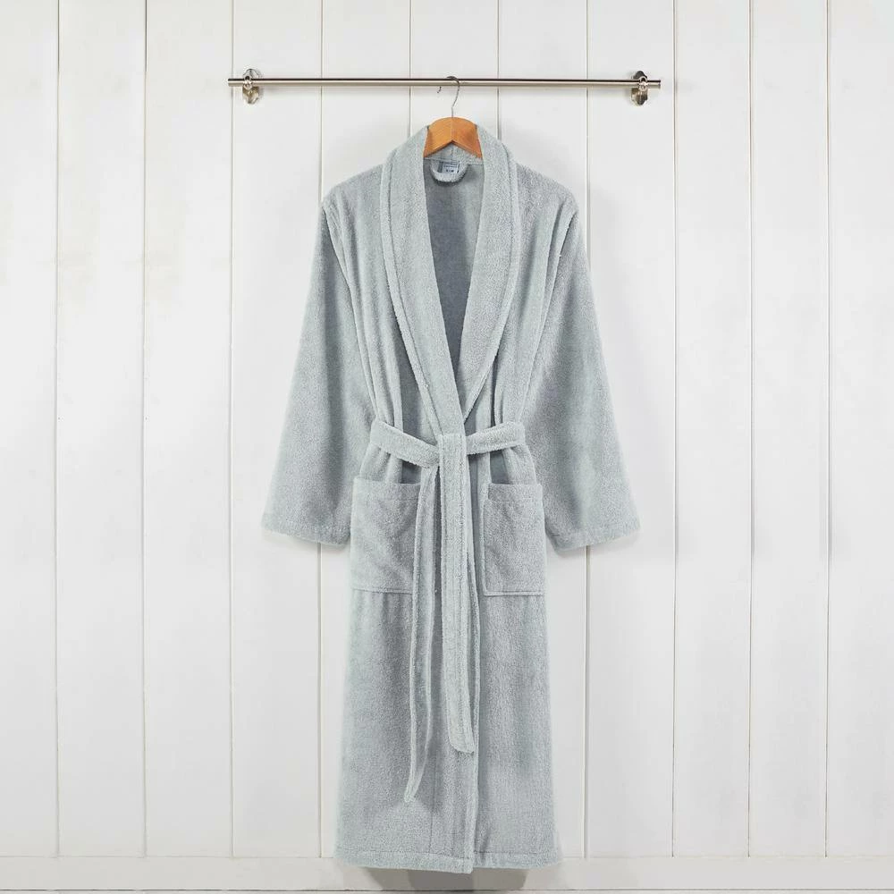 Hot Sale โค๏ธ 100 % USA Cotton Classic Bathrobe with Shawl Collar Mineral Small/Medium by MODERN THREADS ๐ 2 Hot Sale โค๏ธ 100 % USA Cotton Classic Bathrobe with Shawl Collar Mineral Small/Medium by MODERN THREADS ๐ - Image 2