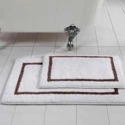 Outlet 💯 2-Pack Reversible Cotton 21x34 inch Bath Mat Set Mocha by MODERN THREADS 🔥 -Harper Lane Sales mocha modern threads bathroom rugs bath mats 5cn2pkbe moc st 31 1000