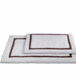 Outlet ๐ฏ 2-Pack Reversible Cotton 21x34 inch Bath Mat Set Mocha by MODERN THREADS ๐ฅ