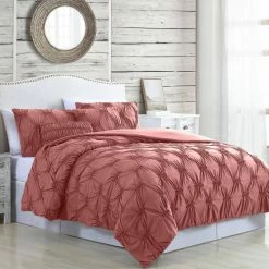 Discount ๐ฅฐ Alanis 5-piece Rosewood Microfiber Queen Comforter Set by MODERN THREADS ๐