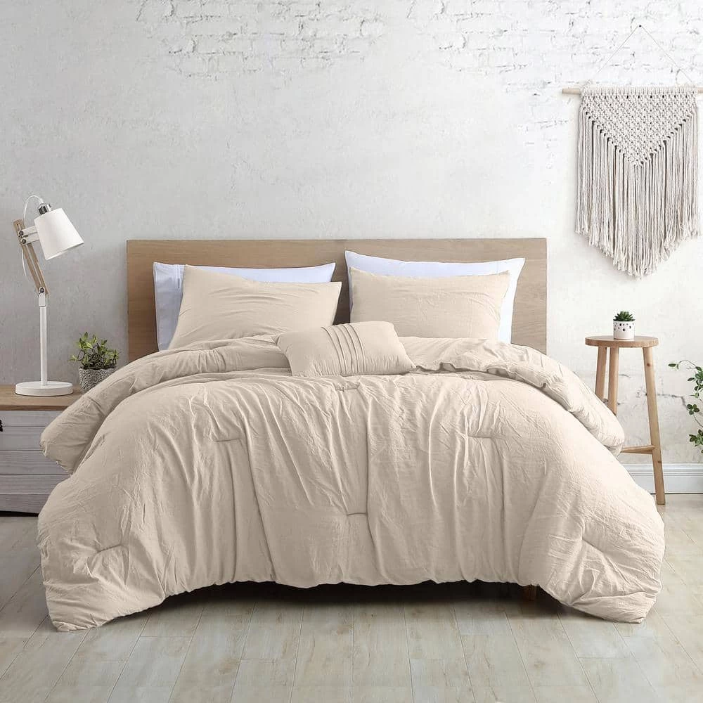 Wholesale ✨ 4-Piece Coconut Beck Microfiber King Comforter Set by MODERN THREADS ⌛ 2 Wholesale ✨ 4-Piece Coconut Beck Microfiber King Comforter Set by MODERN THREADS ⌛ - Image 2