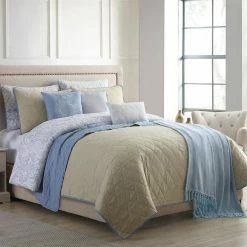 Promo ๐ Dresden 10-Piece Multi-Color Queen Comforter/Coverlet Set by MODERN THREADS ๐ 7 Promo ๐ Dresden 10-Piece Multi-Color Queen Comforter/Coverlet Set by MODERN THREADS ๐ -Harper Lane Sales modern threads comforters 3cmcv10e dsd qn 1f 1000