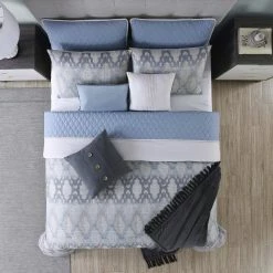 Outlet 🥰 Langdon 10-Piece Multi-Color Queen Comforter/Coverlet Set by MODERN THREADS ⭐ -Harper Lane Sales modern threads comforters 3cmcv10e ldn qn 4f 1000