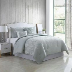 Promo 🔥 Tiffany 5-Piece Queen Embroidered Comforter Set by MODERN THREADS 🎉