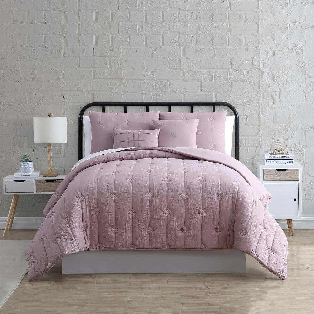 New ๐ Eldon Thistle 5-Piece Multi-Colored Queen Embroidered Garment-Washed Cotton Blend Comforter Set by MODERN THREADS ๐ฏ 2 New ๐ Eldon Thistle 5-Piece Multi-Colored Queen Embroidered Garment-Washed Cotton Blend Comforter Set by MODERN THREADS ๐ฏ - Image 2