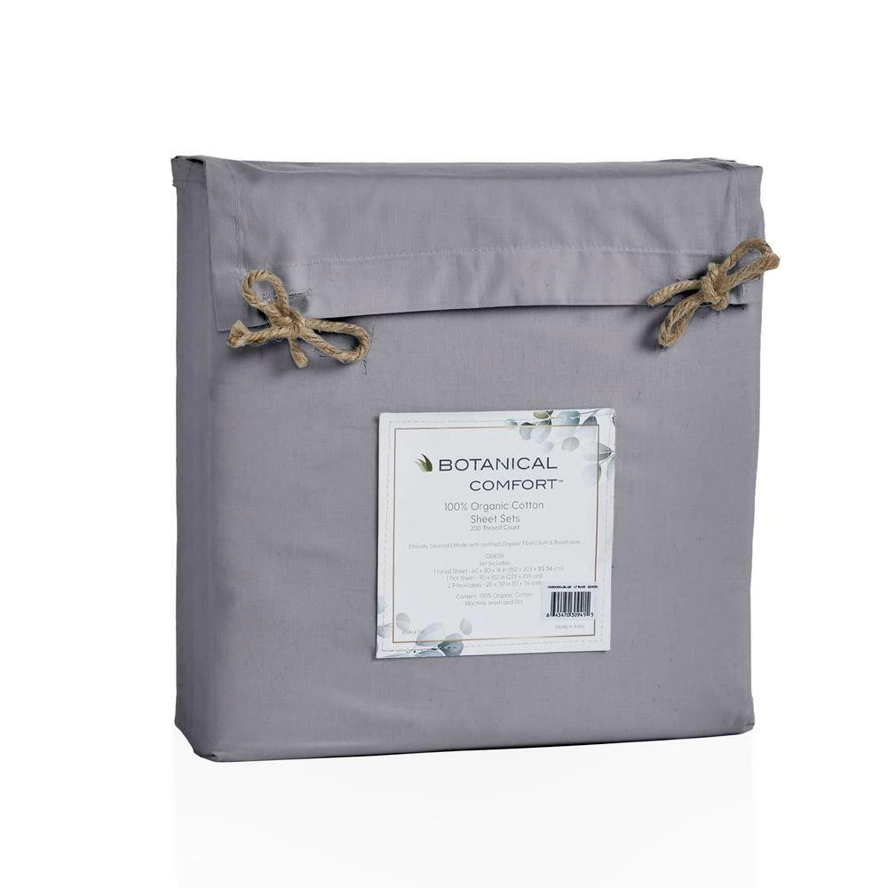 Best deal ⭐ Carbon 100% Organic Cotton Cal King Sheet Set by MODERN THREADS 🧨 3 Best deal ⭐ Carbon 100% Organic Cotton Cal King Sheet Set by MODERN THREADS 🧨 - Image 3