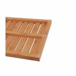 Buy 🎉 13.75 in. x 23.75 in. Slatted Bathroom Mat by Lavish Home ❤️ -Harper Lane Sales natural lavish home bathroom rugs bath mats hw2400003 4f 1000