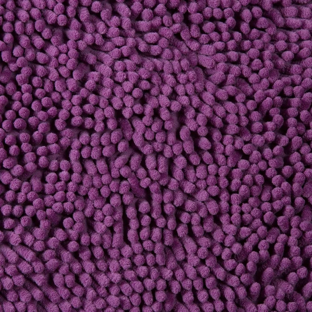 Best Sale ๐ 2-Piece Memory Foam Shag Bath Mat Set in Purple by Lavish Home ๐ 3 Best Sale ๐ 2-Piece Memory Foam Shag Bath Mat Set in Purple by Lavish Home ๐ - Image 3