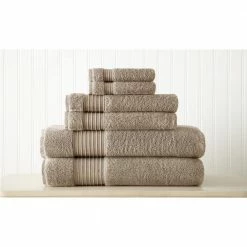 Brand new 😍 6-Piece Taupe 100% Turkish Cotton Towel Set by MODERN THREADS 🤩
