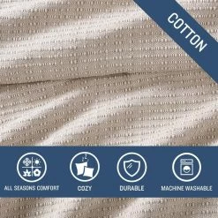 Best deal ๐ Beige Textured Woven Cotton Full/Queen Blanket by Tommy Bahama ๐ 12 Best deal ๐ Beige Textured Woven Cotton Full/Queen Blanket by Tommy Bahama ๐ -Harper Lane Sales tommy bahama bed blankets 224156 4f 1000
