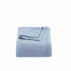 Cheapest โ๏ธ Bahama Coast Hypoallergenic 1-Piece Blue Cotton Full/Queen Blanket by Tommy Bahama โ๏ธ