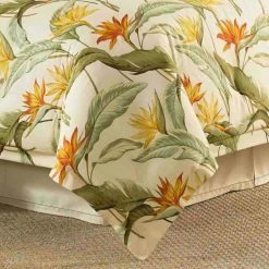 Discount 🔔 Birds of Paradise 3-Piece White Botanical Cotton Queen Comforter Set by Tommy Bahama 🔥 -Harper Lane Sales tommy bahama bedding sets 205545 4f 1000