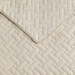 Budget ✨ Solid 3-Piece Ivory Cotton King Quilt Set by Tommy Bahama 😉 -Harper Lane Sales tommy bahama bedding sets 207891 1f 1000