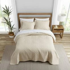 Budget ✨ Solid 3-Piece Ivory Cotton King Quilt Set by Tommy Bahama 😉 -Harper Lane Sales tommy bahama bedding sets 207891 31 1000