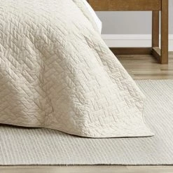 Budget ✨ Solid 3-Piece Ivory Cotton King Quilt Set by Tommy Bahama 😉 -Harper Lane Sales tommy bahama bedding sets 207891 4f 1000